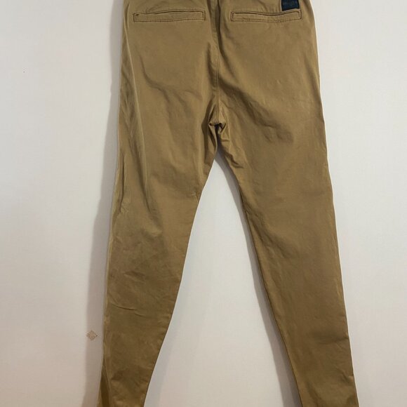 Hollister Men’s Twill Joggers in Khaki, XS - Picture 3 of 6